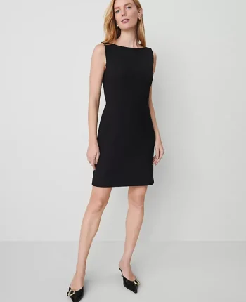 Ann Taylor Suits|Suits|The Boatneck Dress In Seasonless Stretch Black