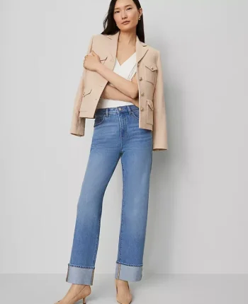 Ann Taylor Jeans|The Boyfriend Jean Medium Vintage Indigo Wash