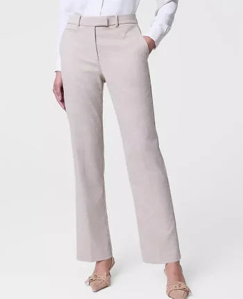 Ann Taylor Pants|The Bridgette Pant In Herringbone Sand/White