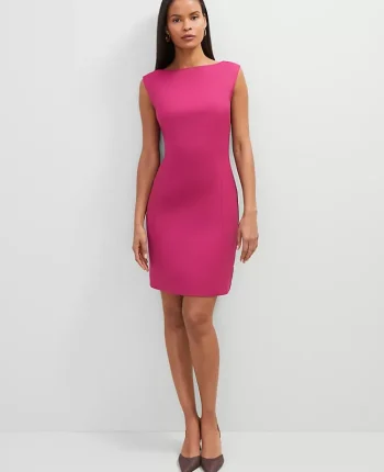 Ann Taylor Suits|Suits|The Cap Sleeve Shift Dress Berry Splash