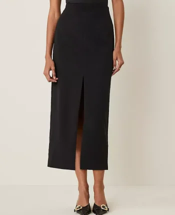 Ann Taylor Skirts|Suits|The Column Maxi Skirt In Fluid Crepe Black
