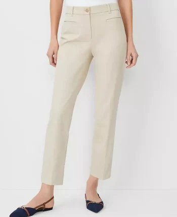 Ann Taylor Pants|The Cotton Crop Pant - Curvy Fit Soft Khaki
