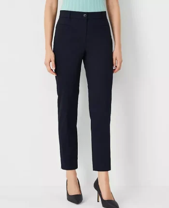 Ann Taylor Pants|The Cotton Crop Pant - Curvy Fit Atlantic Navy