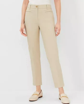 Ann Taylor Pants|The Cotton Crop Pant Soft Khaki