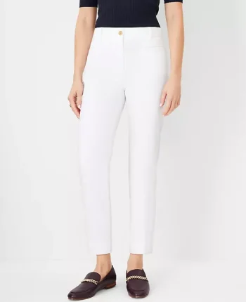 Ann Taylor Pants|The Cotton Crop Pant White