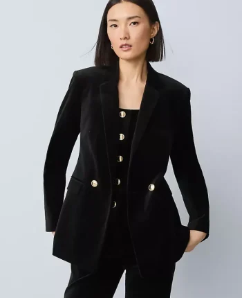 Ann Taylor Jackets And Blazers|The Crosby Blazer In Velvet Black