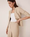 Ann Taylor Jackets And Blazers|Suits|The Cutaway Blazer In Bi-Stretch Toasted Oat