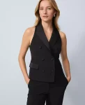 Ann Taylor Jackets And Blazers|The Double Breasted Vest In Crepe Black