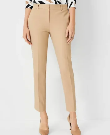 Ann Taylor Pants|The Eva Ankle Pant - Curvy Fit Cappuccino Tan