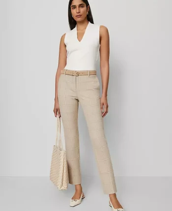 Ann Taylor Pants|The Eva Ankle Pant In Plaid Neutral Multi