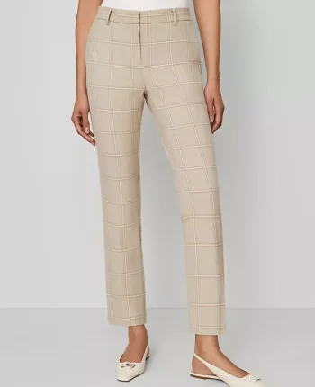 Ann Taylor Pants|The Eva Ankle Pant In Plaid Neutral Multi