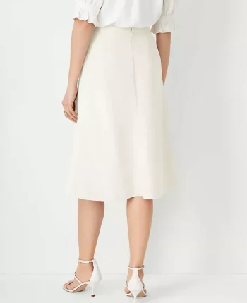 Ann Taylor Skirts|Suits|The Flare Skirt In Fluid Crepe Black