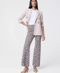 Ann Taylor Pants|The Flare Sweater Pant In Animal Print Chocolate Brown