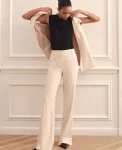 Ann Taylor Pants|The Flare Trouser In Pinstripe Pale Linen
