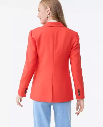 Ann Taylor Jackets And Blazers|The Greenwich Blazer In Basketweave Fiery Sunset