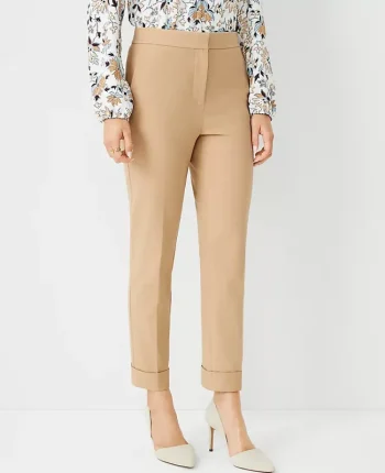 Ann Taylor Pants|The High Rise Eva Ankle Pant Cappuccino Tan