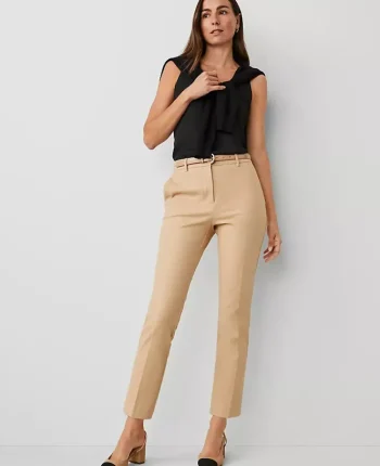 Ann Taylor Pants|The High Rise Eva Ankle Pant Cappuccino Tan