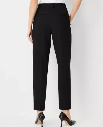 Ann Taylor Suits|Suits|The High Rise Pleated Taper Pant In Seasonless Stretch Black