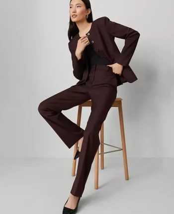 Ann Taylor Suits|Suits|The High Rise Slim Trouser Classic Burgundy