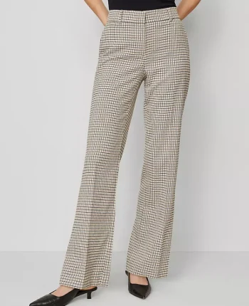Ann Taylor Pants|The Jayne Trouser In Houndstooth Cafe Au Lait