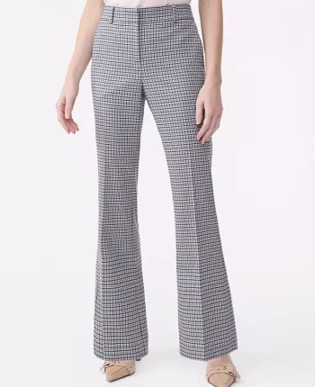 Ann Taylor Pants|The Jayne Trouser In Houndstooth &mdash; Curvy Fit Blue/Tan Houndstooth Multi