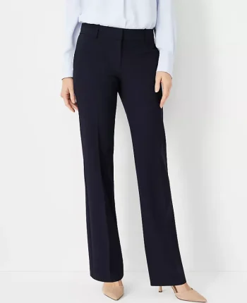 Ann Taylor Suits|Suits|The Mid Rise Trouser In Seasonless Stretch Deep Navy Sky