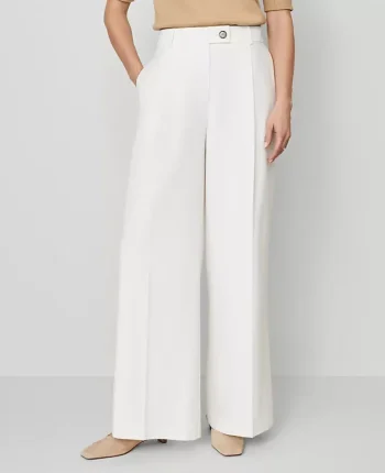 Ann Taylor Pants|The Modern Wide Leg Trouser Winter White