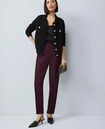 Ann Taylor Pants|The Natalie Pant In Houndstooth Windsor Wine