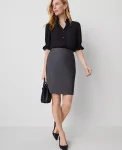 Ann Taylor Skirts|Suits|The Pencil Skirt In Bi-Stretch Dark Grey