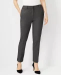 Ann Taylor Petite Pants|Petite Suits|The Petite Ankle Pant In Bi-Stretch - Curvy Fit Dark Grey
