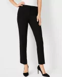 Ann Taylor Petite Suits|The Petite Ankle Pant In Seasonless Stretch Core Black