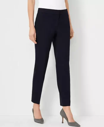 Ann Taylor Petite Pants|Petite Suits|The Petite Ankle Pant In Seasonless Stretch Deep Navy Sky
