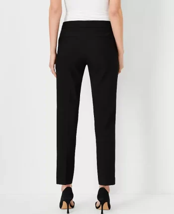 Ann Taylor Petite Pants|Petite Suits|The Petite Ankle Pant In Seasonless Stretch - Curvy Fit Core Black