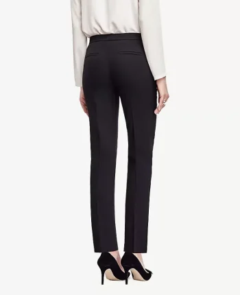 Ann Taylor Petite Pants|Petite Suits|The Petite Ankle Pant In Seasonless Stretch - Curvy Fit Core Black