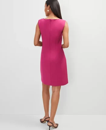 Ann Taylor Suits|Suits|The Petite Cap Sleeve Shift Dress Berry Splash
