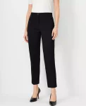 Ann Taylor Petite Pants|The Petite Cotton Crop Pant Black