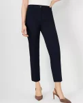 Ann Taylor Petite Pants|The Petite Cotton Crop Pant Atlantic Navy