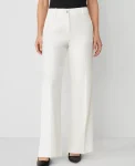 Ann Taylor Petite Pants|The Petite Curvy Wide Leg Pant Winter White