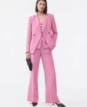 Ann Taylor Petite Suits|The Petite Cutaway Blazer In Fluid Crepe Smokey Rose