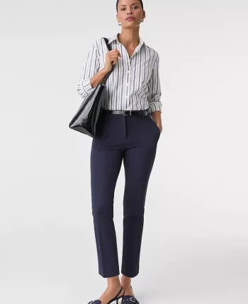 Ann Taylor Petite Pants|The Petite Eva Ankle Pant In Ponte Night Sky