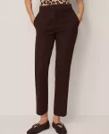 Ann Taylor Pants|Petite Pants|The Petite Eva Ankle Pant &mdash; Curvy Fit Pure Chocolate
