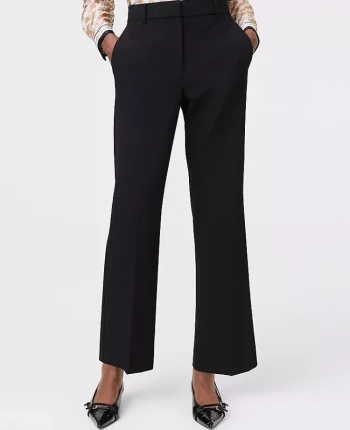 Ann Taylor Petite Pants|Petite Suits|The Petite Flare Ankle Pant Core Black
