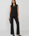 Ann Taylor Petite Pants|Petite Suits|The Petite High Rise Skinny Trouser In Bi-Stretch Black