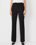Ann Taylor Petite Pants|Petite Suits|The Petite High Rise Trouser In Seasonless Stretch - Curvy Fit Core Black