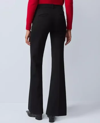 Ann Taylor Petite Pants|The Petite Jayne Trouser In Ponte &mdash; Curvy Fit Black