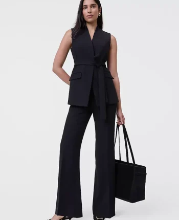 Ann Taylor Petite Pants|New Petite Styles|The Petite Margot Trouser In Bi-Stretch Black