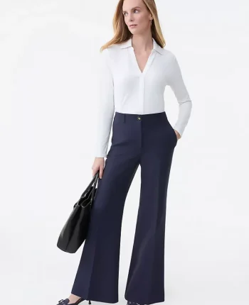 Ann Taylor Petite Pants|New Petite Styles|The Petite Margot Trouser In Bi-Stretch Night Sky