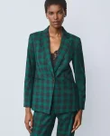 Ann Taylor Jackets And Blazers|Suits|The Petite Notched One Button Blazer In Plaid Ponderosa Pine