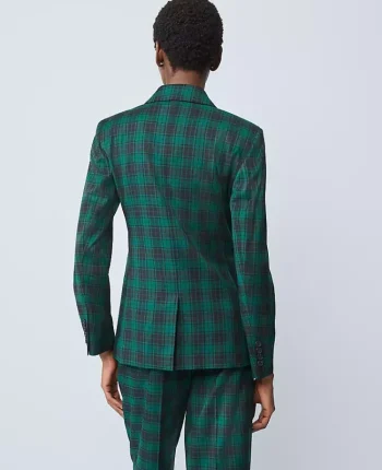 Ann Taylor Jackets And Blazers|Suits|The Petite Notched One Button Blazer In Plaid Ponderosa Pine