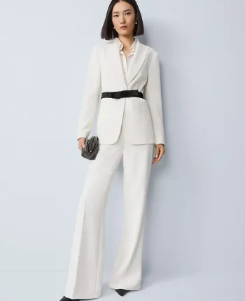 Ann Taylor Petite Pants|The Petite Perfect Flare Pant Winter White